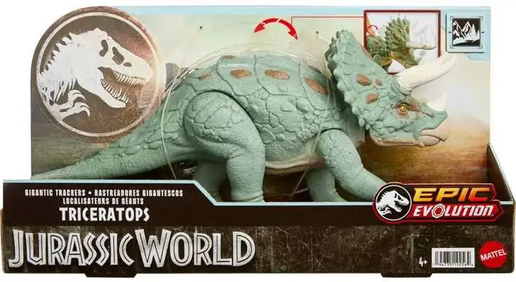Jurassic World Epic Evolution Gigantic Trackers Triceratops Action Figure [Damaged Package]