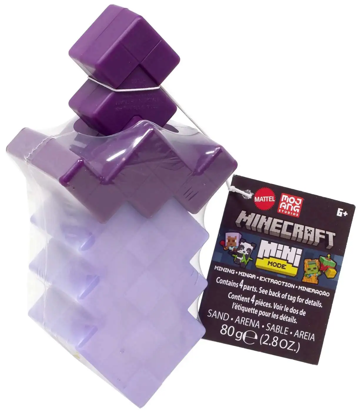 Minecraft Mini Mode Feasting Panda Mining Figure Purple