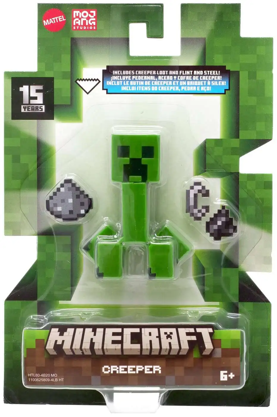Minecraft Build a Portal Creeper and Damaged Creeper 2 pk - Action Figures  & Accessories, 3.25 in Scale Toy 