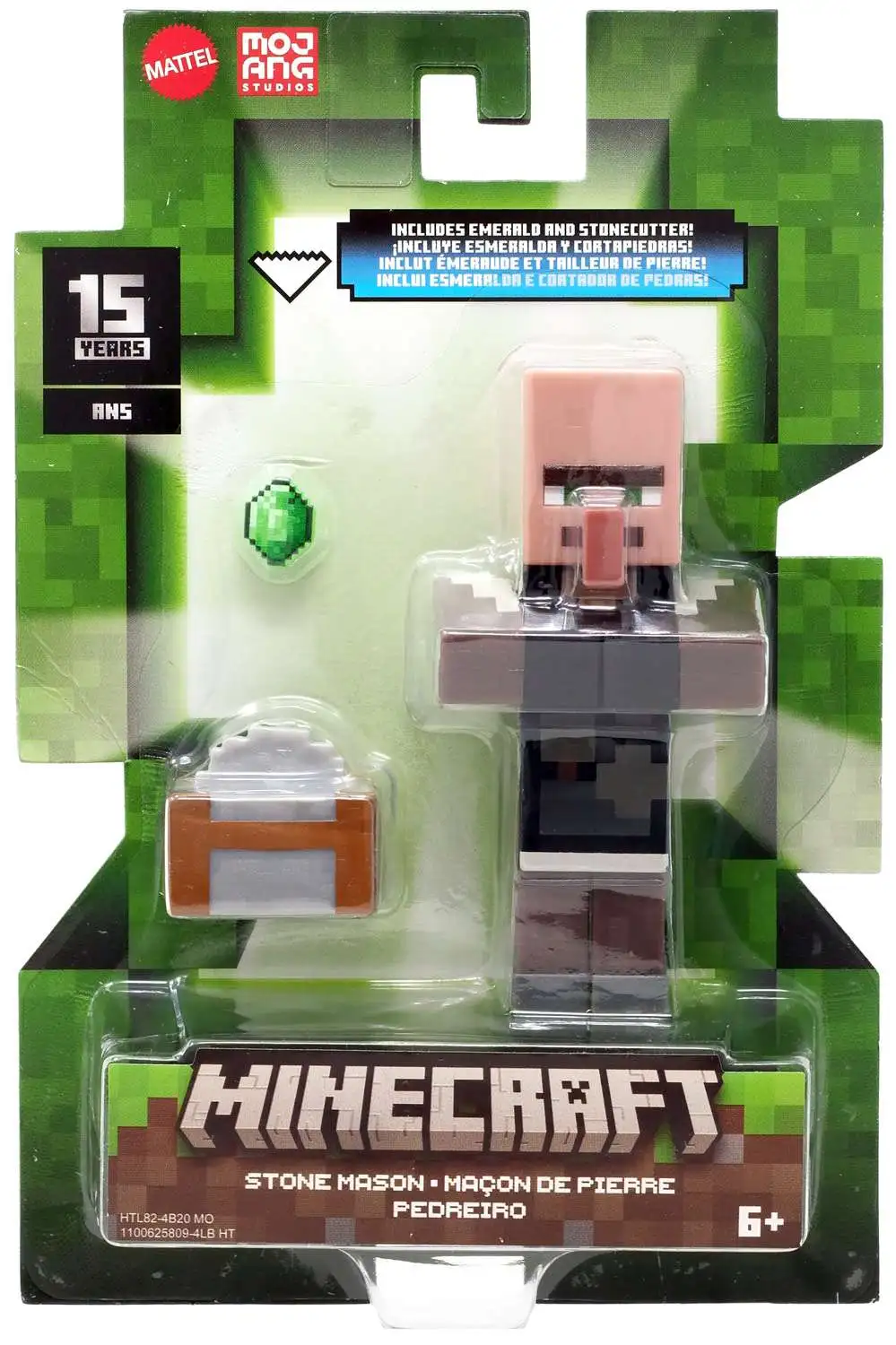 Minecraft Stone Mason 3.25 Action Figure Mattel Toys - ToyWiz