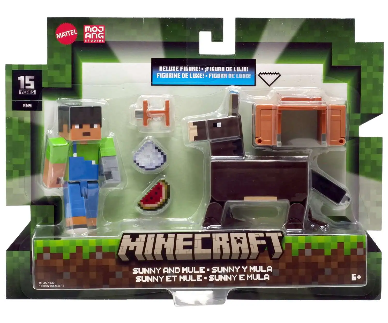 Minecraft Sunny Mule Action Figure 2-Pack Mattel Toys ToyWiz