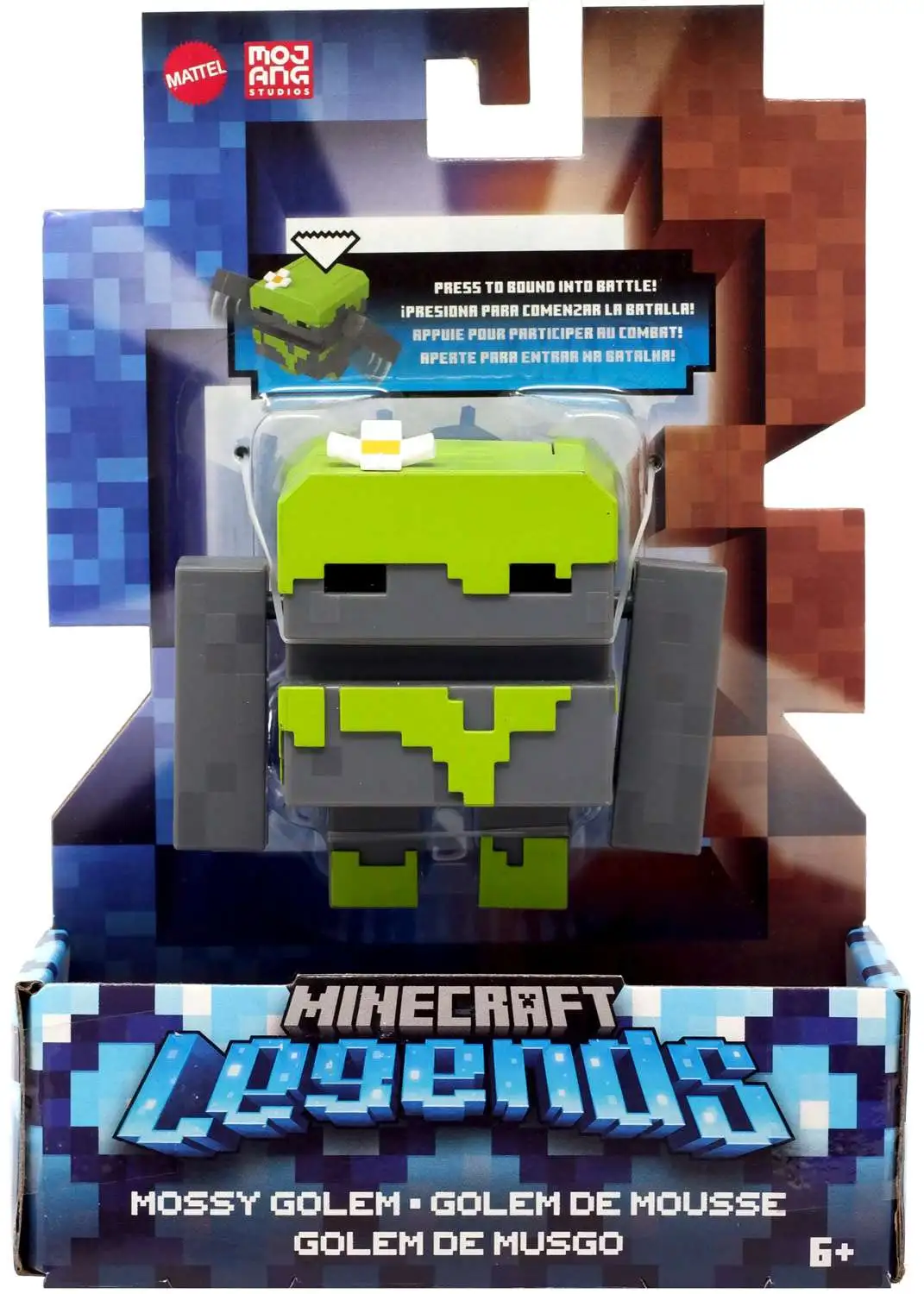 Minecraft Legends Mossy Golem 3.25 Action Figure Mattel Toys - Toywiz