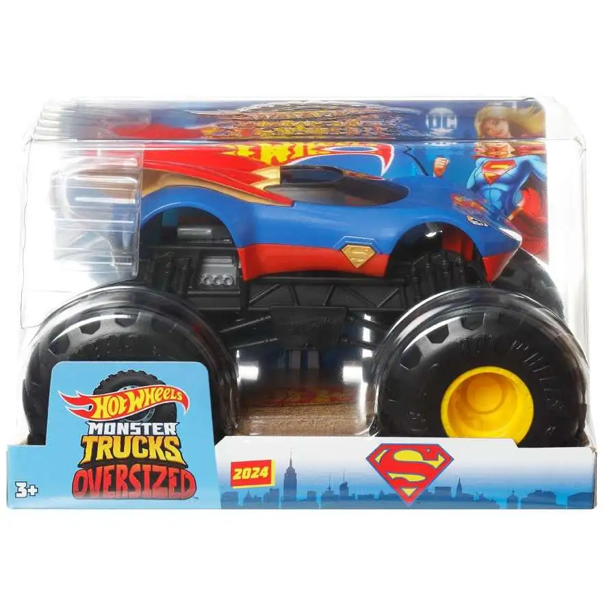 Hot Wheels Monster Trucks Oversized Supergirl 124 Diecast Car Mattel Toys ToyWiz