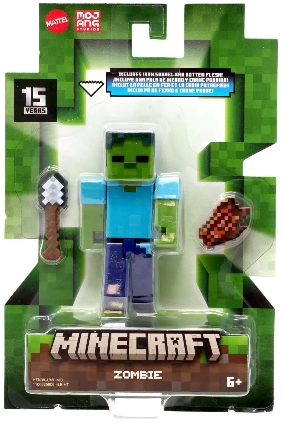 Minecraft 15th Anniversary Zombie Action Figure