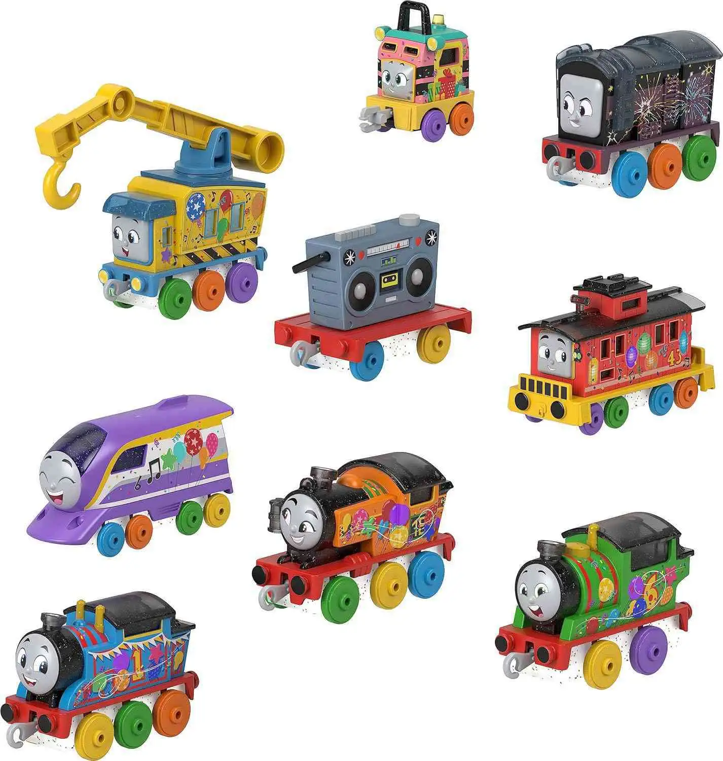 Thomas & Friends 7 Days of Surprises Exclusive 10-Piece Countdown Set [8 Vehicles, 1 Play Piece & 1 Cargo Car, Damaged Package]