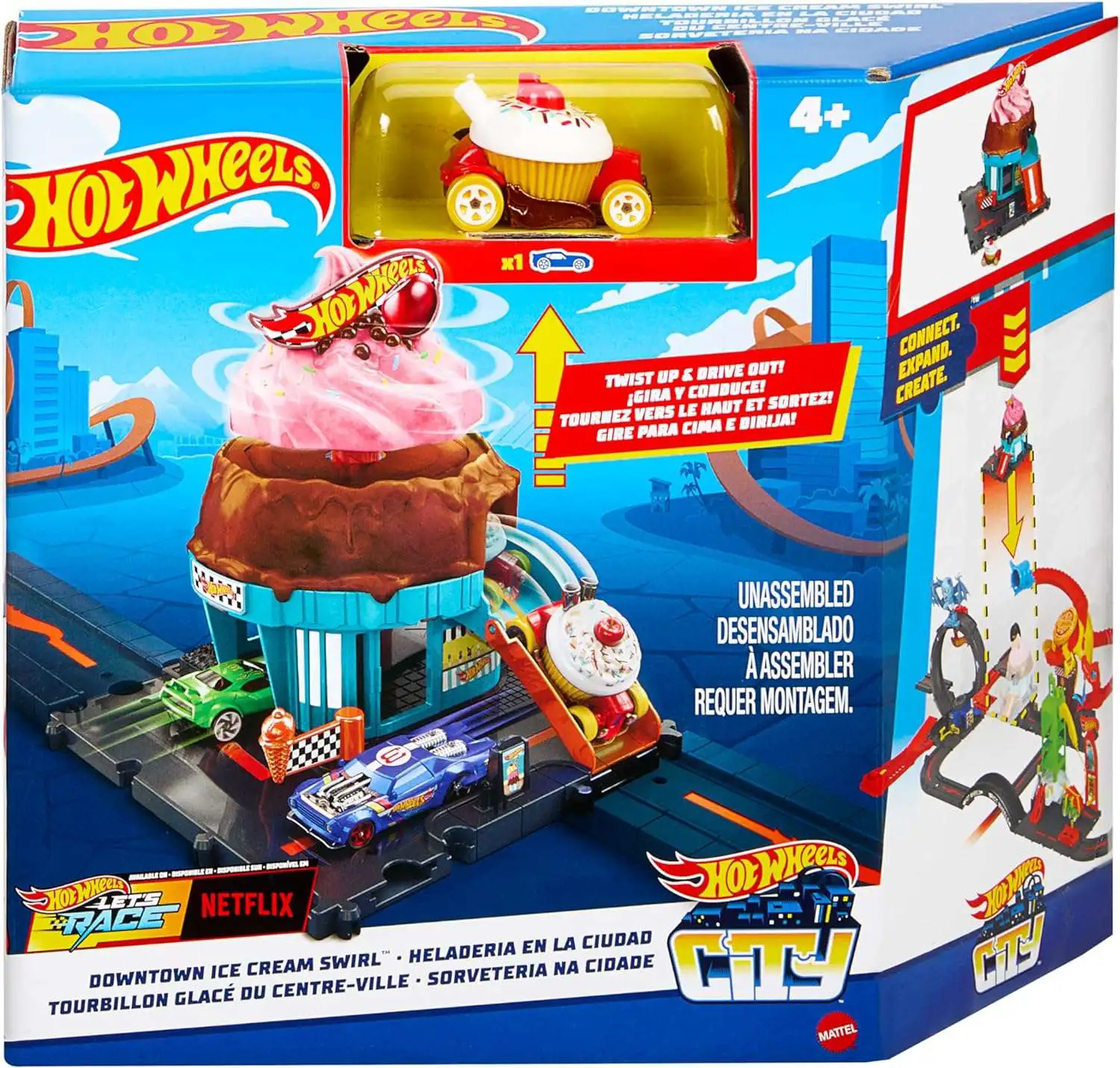 Hot wheels city downtown playset online