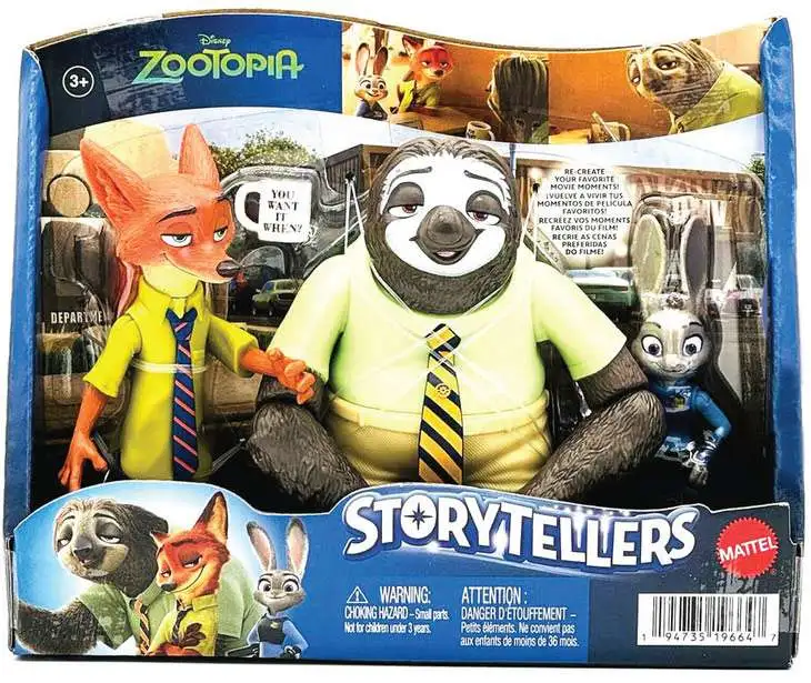 Disney Storytellers Zootopia Action Figure 3-Pack [Nick, Judy & Flash]