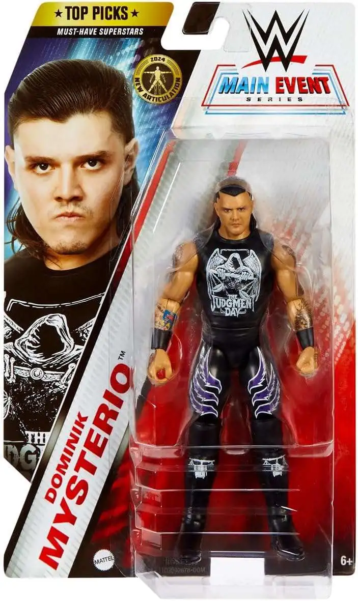 WWE Wrestling Top Picks 2024 Main Event Series Dominik Mysterio Action Figure
