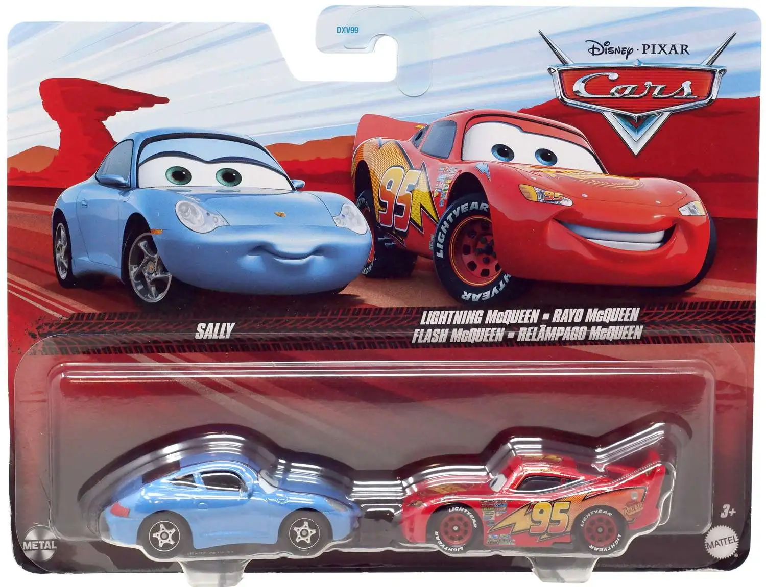 Disney / Pixar Cars Cars 3 Metal Sally & Lightning McQueen Diecast Car  2-Pack