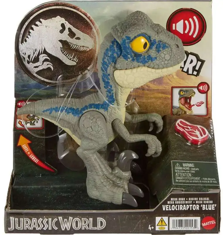 Jurassic World Mega Roar Velociraptor 'Blue' Action Figure