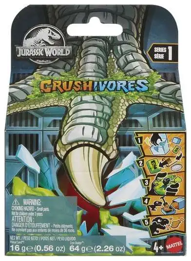 Jurassic World Crushivores Mystery Pack [1 RANDOM Dinosaur Mini Figure]