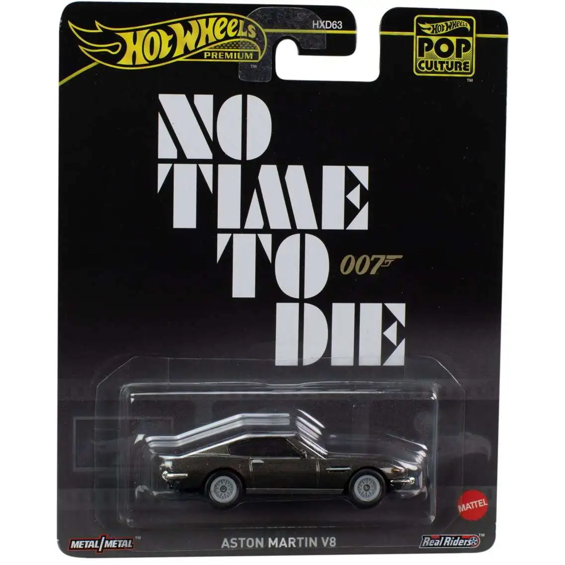 Hot Wheels James Bond 007 POP Culture Aston Martin V8 Premium Diecast Car [No Time To Die]