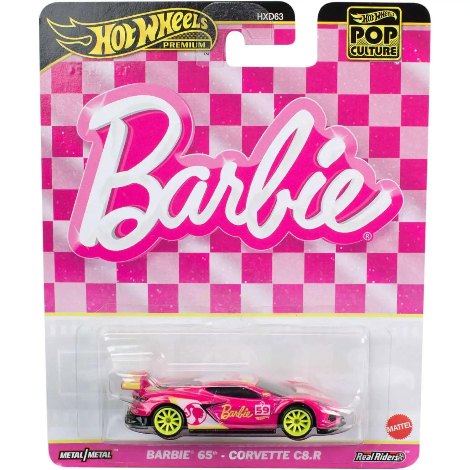 Hot Wheels Barbie POP Culture Corvette C8.R Premium Diecast Car