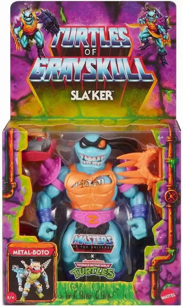 Masters of the Universe Turtles of Grayskull Origins Sla'Ker Action Figure