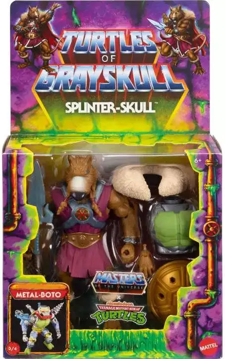 Masters of the Universe Turtles of Grayskull Origins Splinter-Skull Action Figure