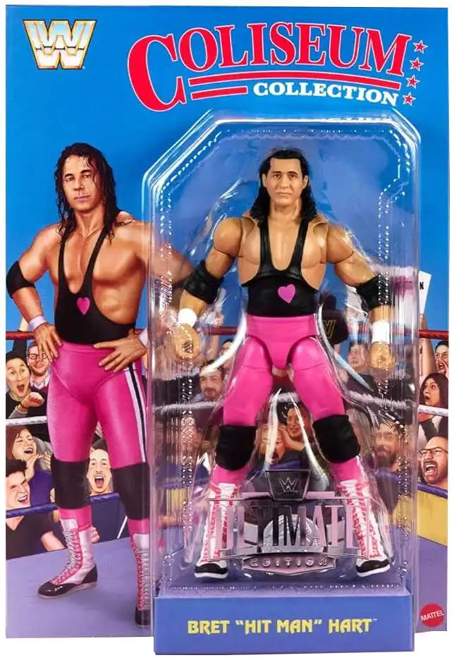 WWE Wrestling Ultimate Edition Coliseum Collection Bret "Hit Man" Hart Action Figure [Hart Foundation]