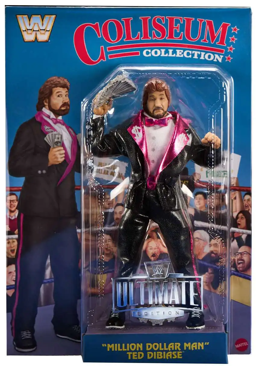 WWE Wrestling Ultimate Edition Coliseum Collection "Million Dollar Man" Ted DiBiase Action Figure