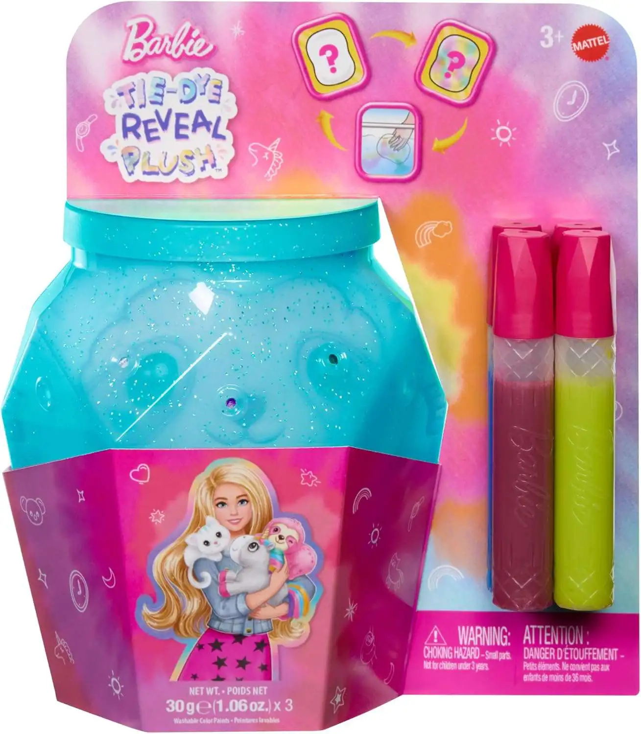 Barbie Tie-Dye Reveal Plush [1 RANDOM Character, Green]