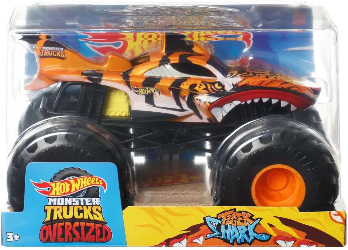 Hot Wheels Monster Trucks Oversized Tiger Shark Diecast Car [2024]