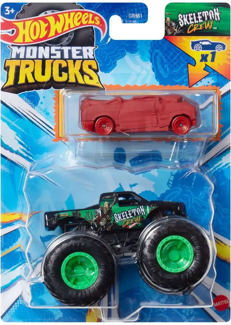Hot Wheels Monster Trucks Skeleton Crew 164 Diecast Car Hot Wheels Monster Trucks Skeleton Crew 164 Diecast Car