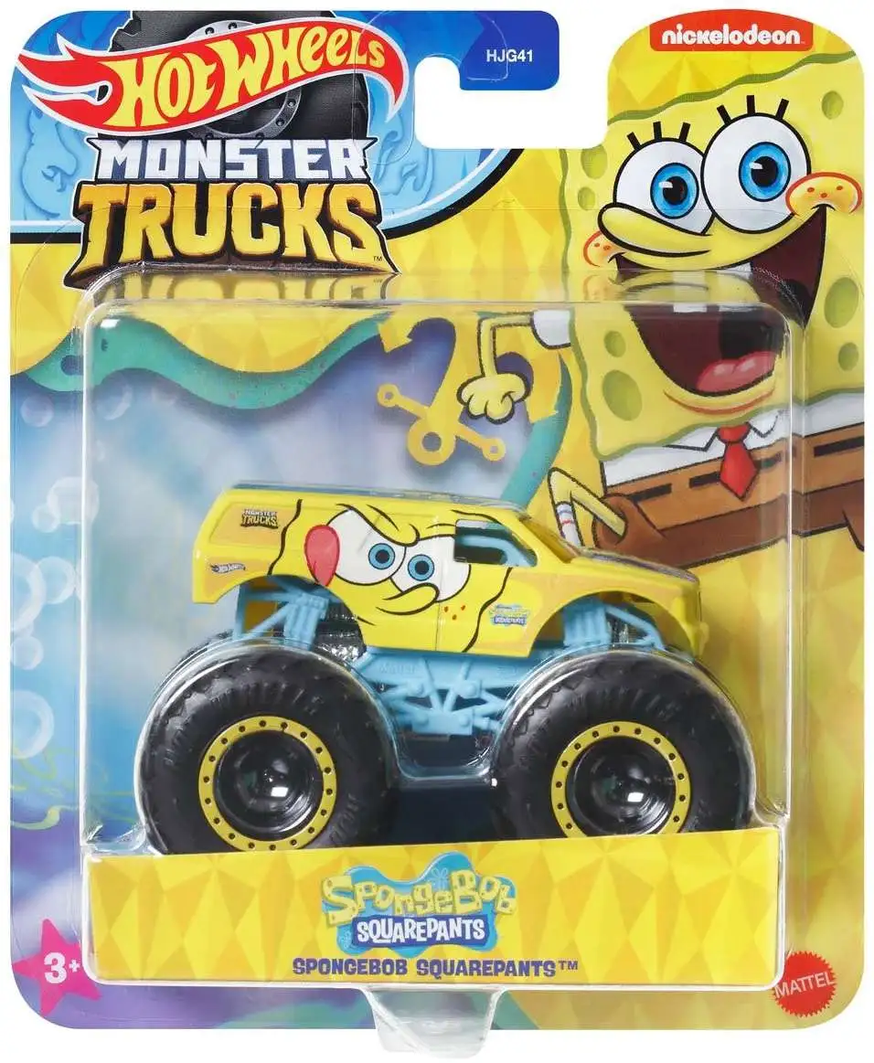 Hot Wheels Monster Trucks Spongebob Squarepants Diecast Car [Version 2]