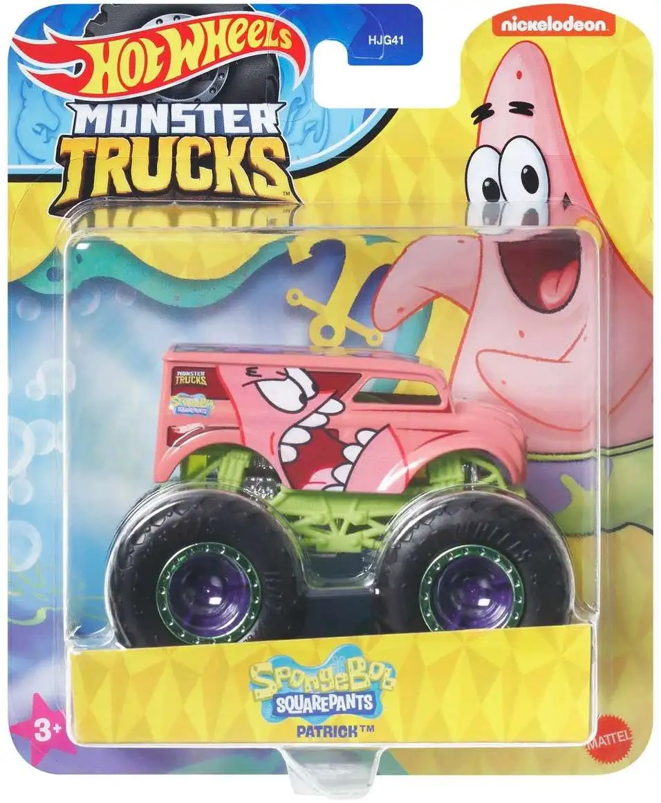 Hot Wheels Monster Trucks Spongebob Squarepants Patrick Diecast Car [Version 2]