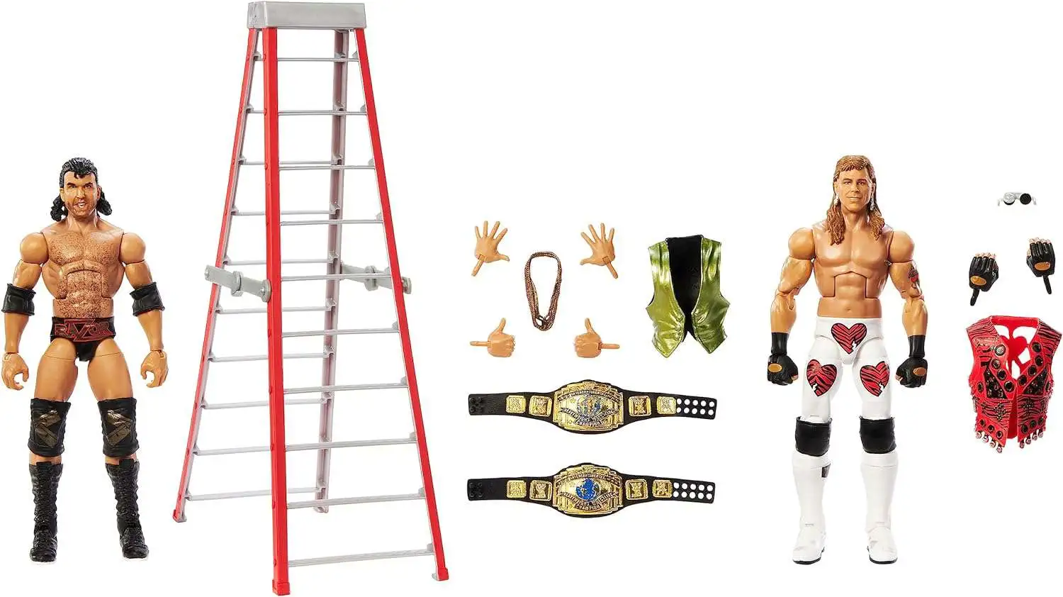 WWE Wrestling Elite Collection WrestleMania X Ladder Match Shawn Michaels & Razor Ramon Exclusive Action Figure 2-Pack