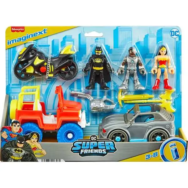 DC Super Friends Fisher-Price Imaginext Bat-Tech Batcave, Batman playset with Lights and Sounds for Kids Ages 3 to 8 Years, Meerkleure（並行輸入品） Fisher-Price Imaginext DC Super Friends Heroes \u0026 Villains Pack