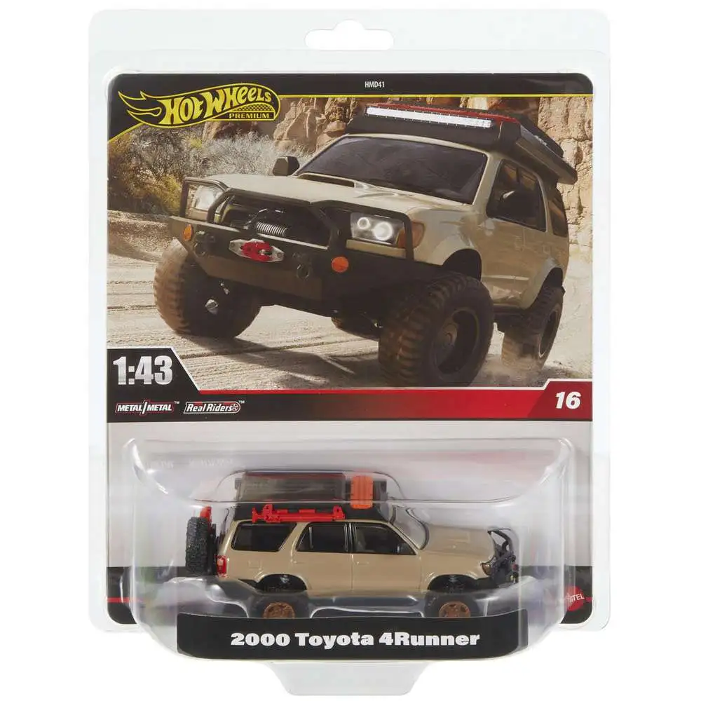 Hot Wheels Premium Real Riders 2000 Toyota 4Runner Die Cast Car