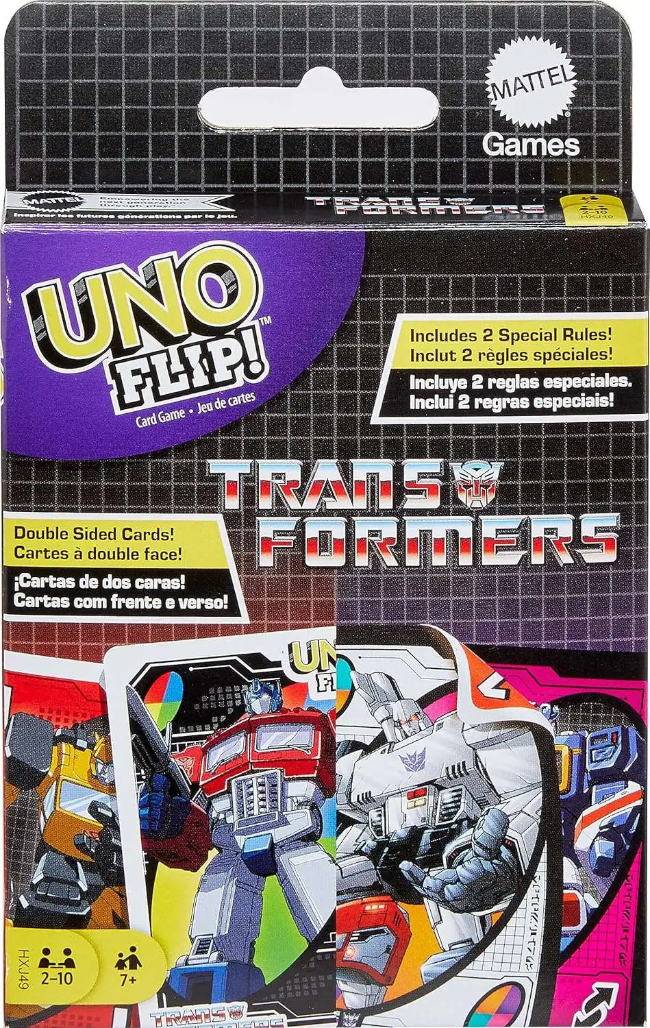 Transformers UNO Flip Card Game