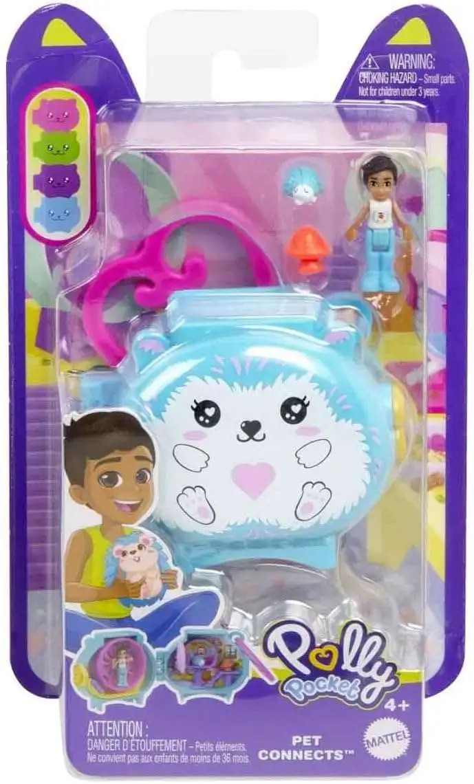 Polly Pocket Pet Connects Hedgehog Micro Playset