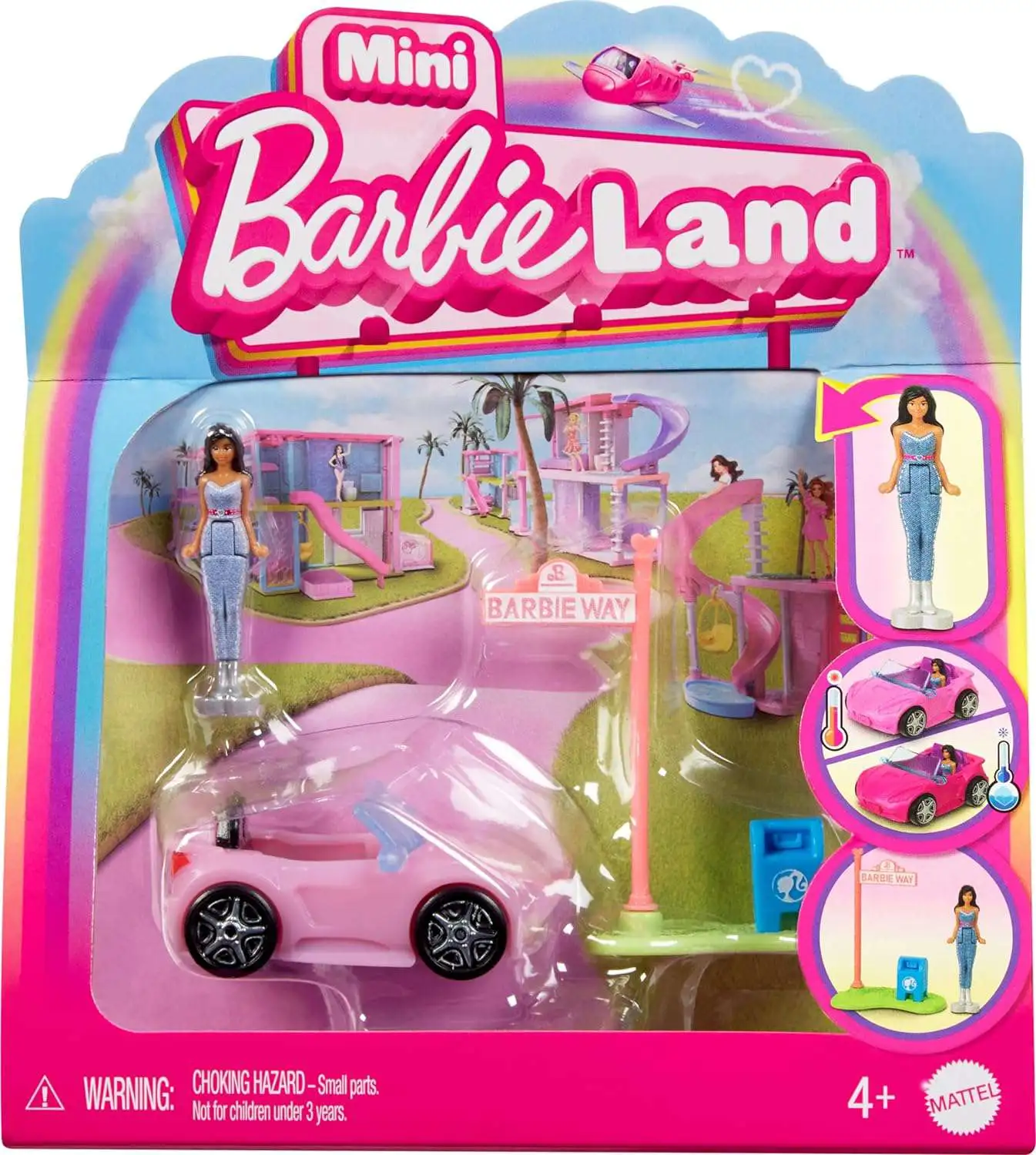 Mini BarbieLand Convertible 1.5-Inch Figure & Vehicle