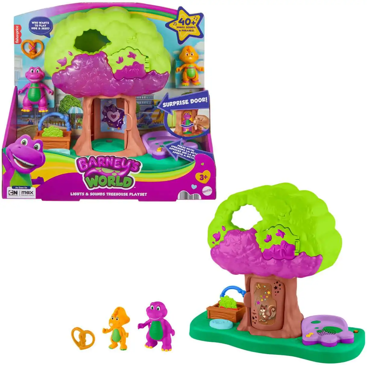 Fisher Price Barneys World Lights Sounds Treehouse Playset - ToyWiz