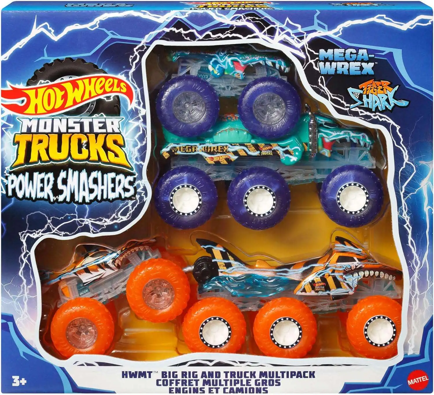 Amazon.com: Hot Wheels Toy Monster Trucks Creature 3-Pack
