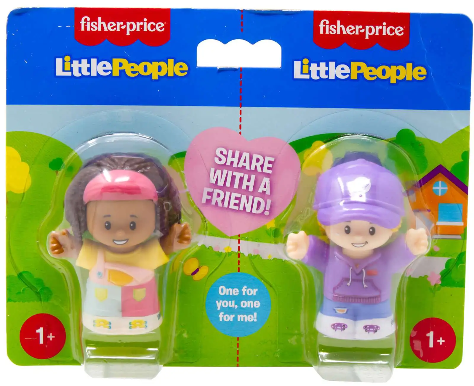 Fisher Price Little People Share with a Friend Girl in Overalls