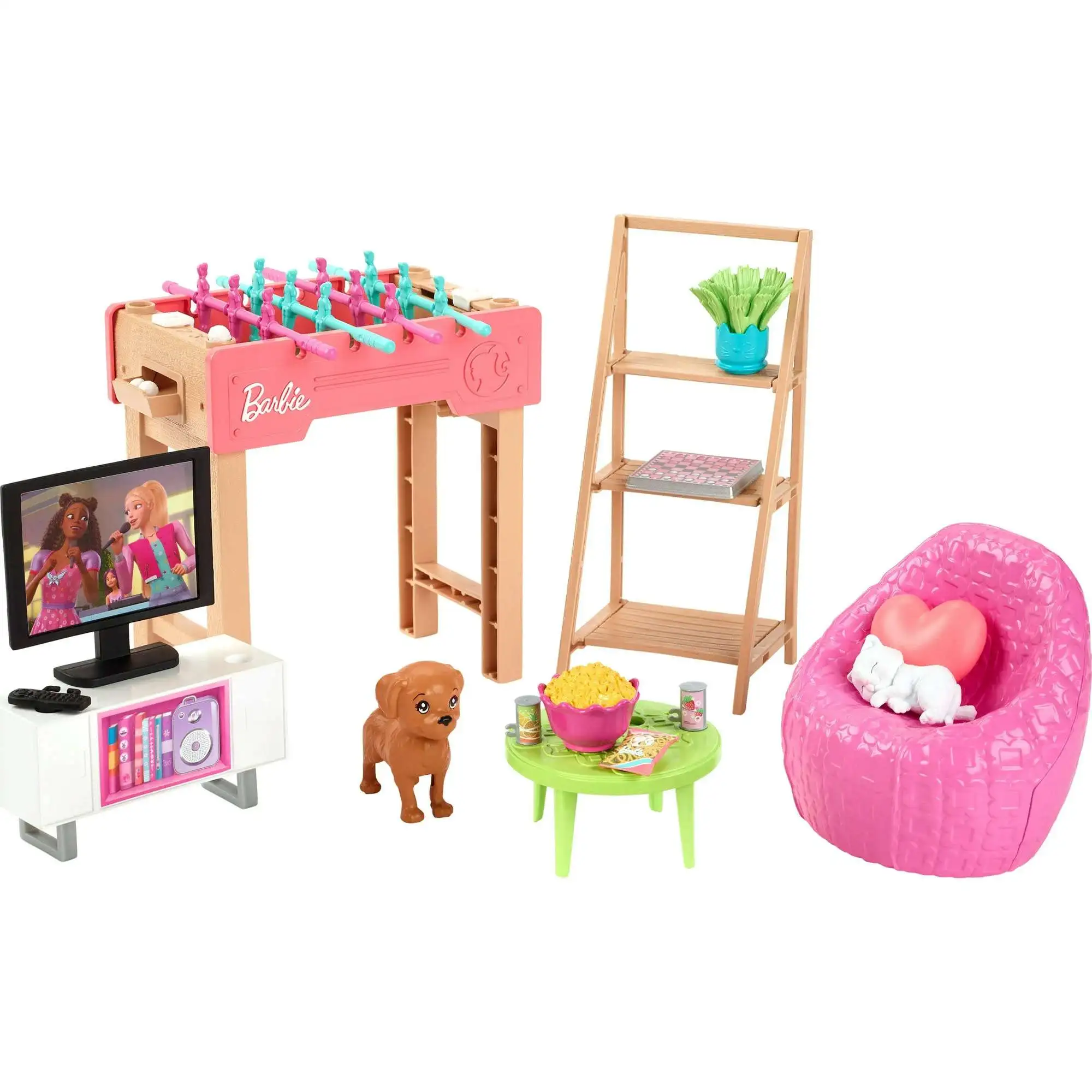 Barbie World Game Night Doll Playset