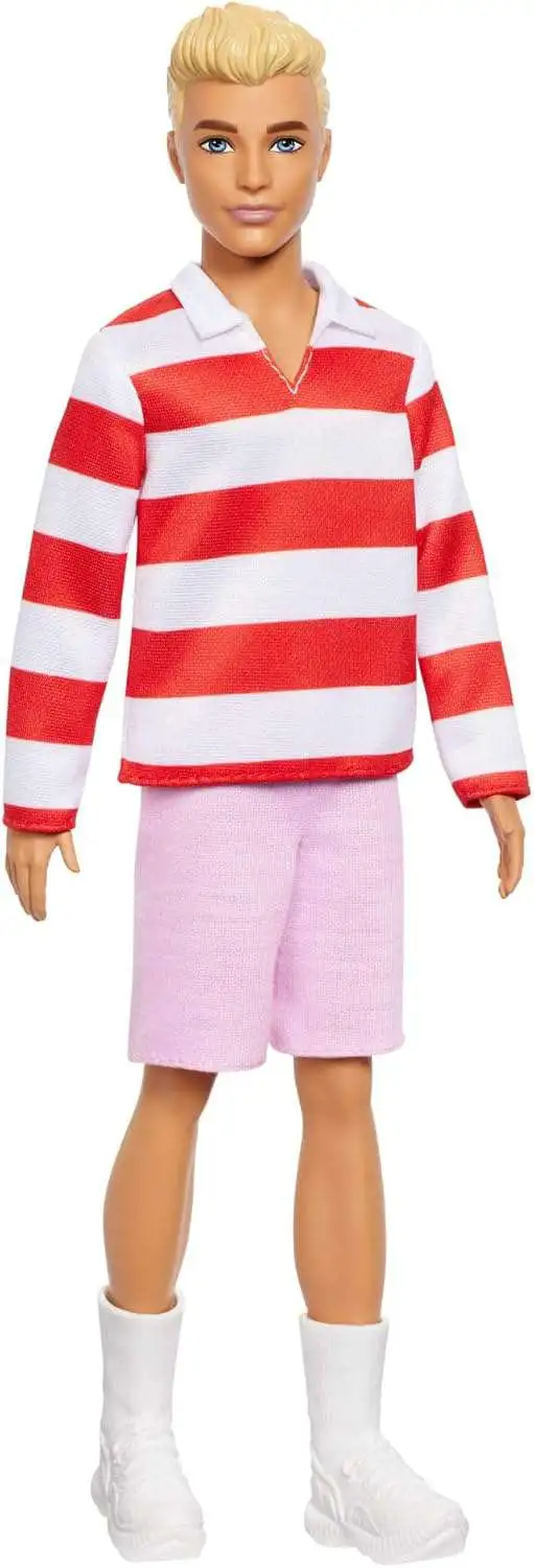 Barbie Fashionistas Ken 13.25-Inch Doll #241 [Red Striped Shirt]