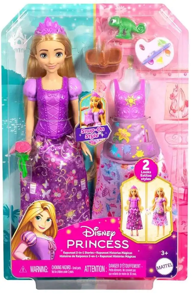 disney princess rapunzel doll and dress set Amazon.com: Disney Store Official Princess Rapunzel Once Upon a Story Doll Playset, 5 Inch Mini Doll Playset
