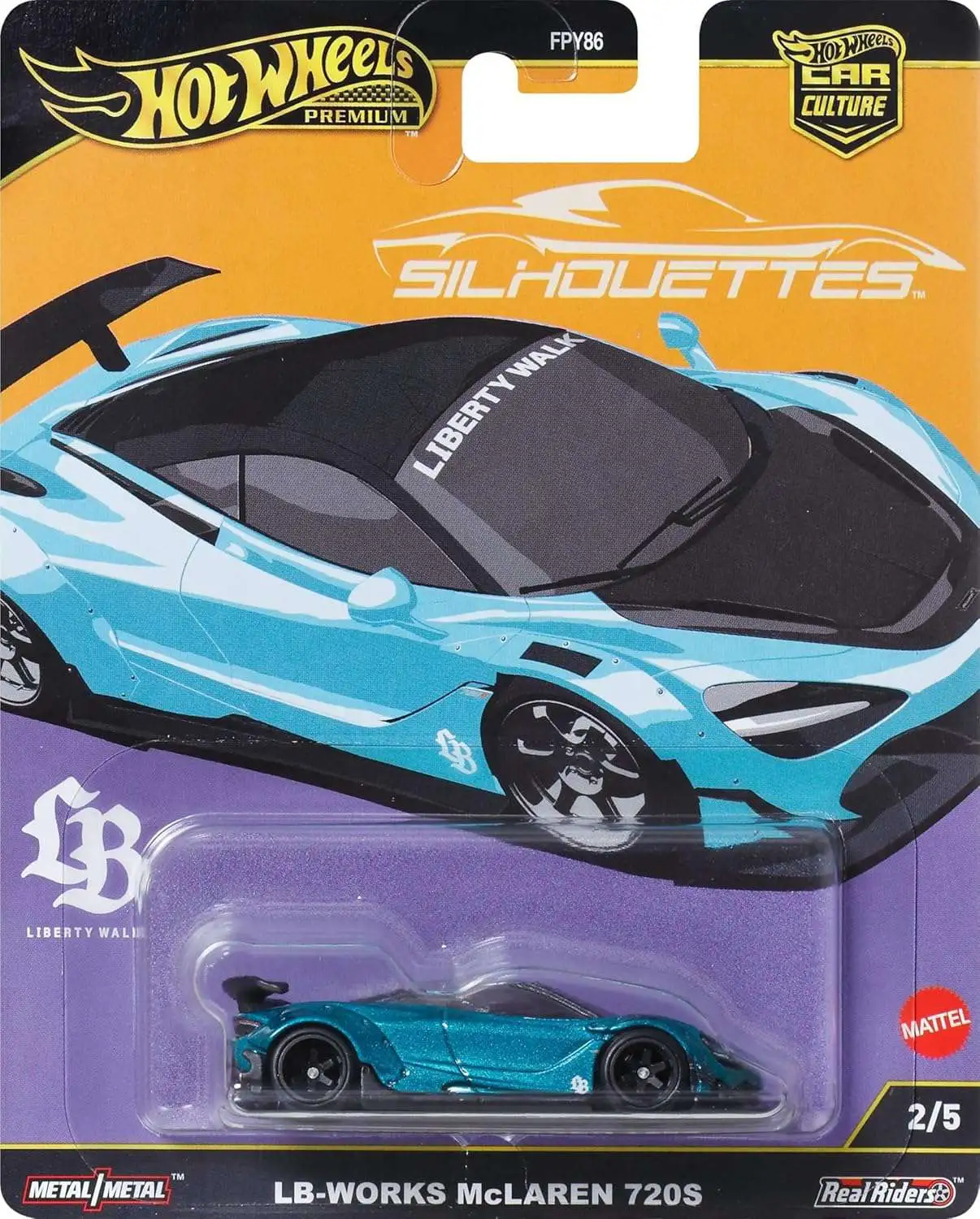Hot Wheels Premium Car Culture Silhouettes LB-Works McLaren 720S