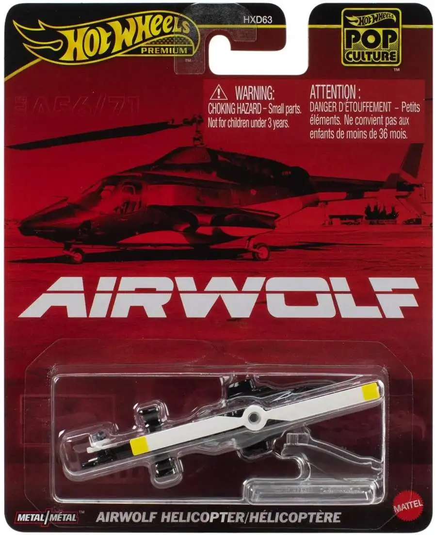 Hot Wheels Airwolf Premium POP Culture Airwolf Helicopter 164