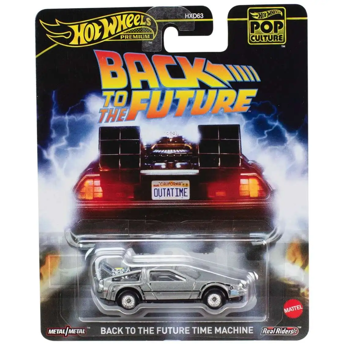 Hot Wheels Back to the Future POP Culture Time Machine Premium Diecast Car [Damaged Package]