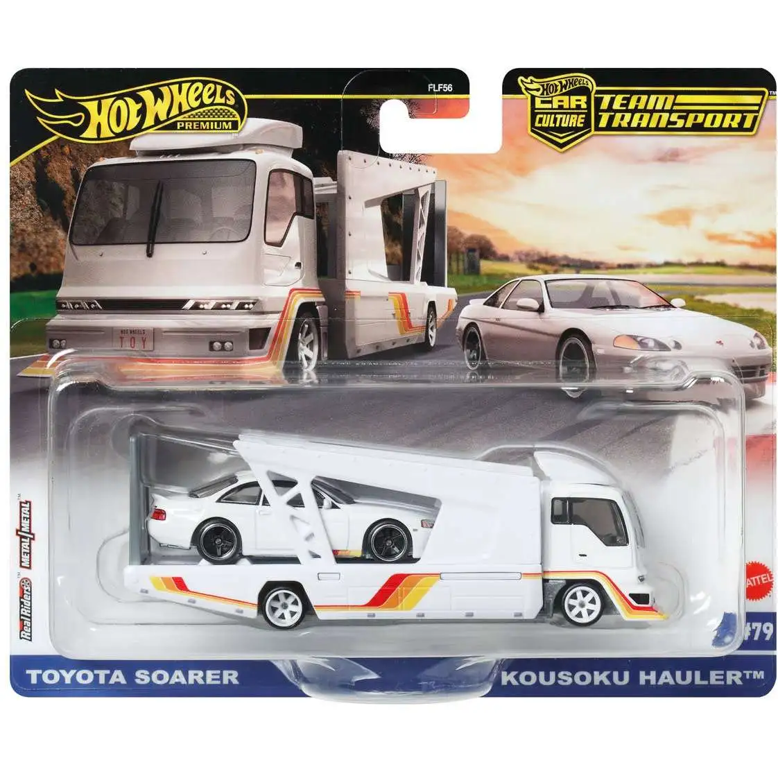 Hot Wheels Car Culture Team Transport Toyota Soarer & Kousoku Hauler Diecast Car