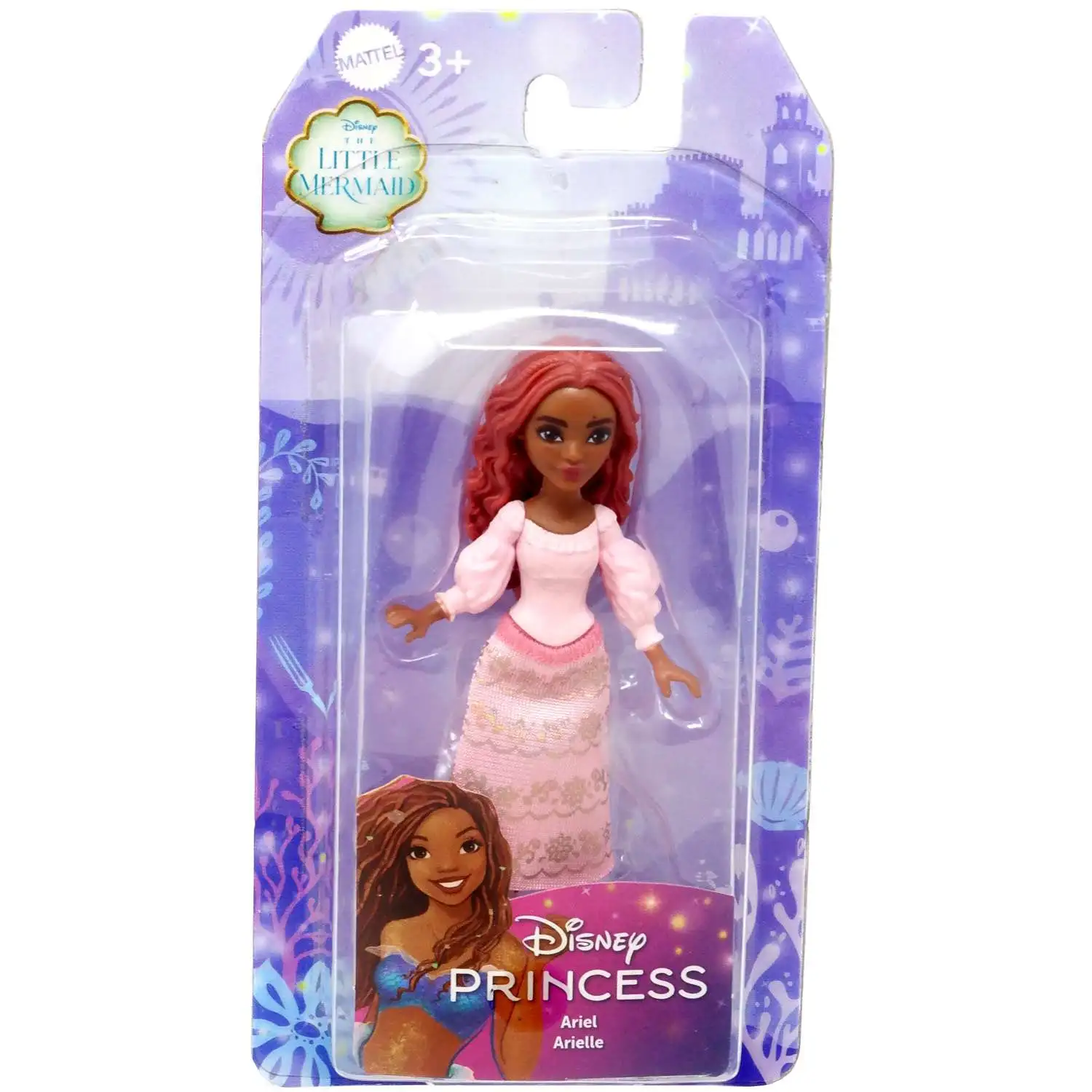 Disney Princess Ariel 3-Inch Mini Doll [Brunette]