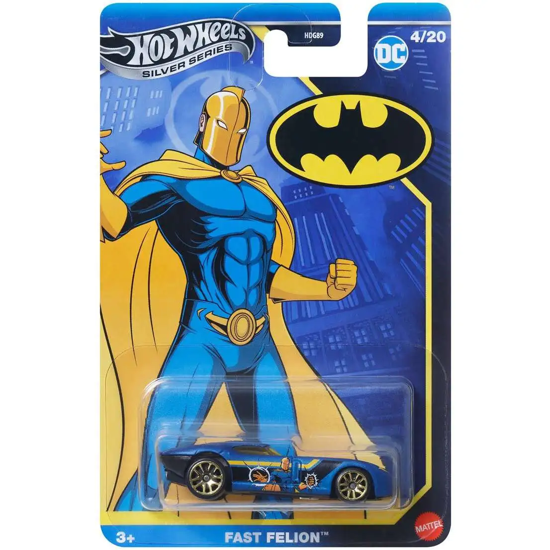 Hot Wheels Batman Silver Series Fast Felion Diecast Car