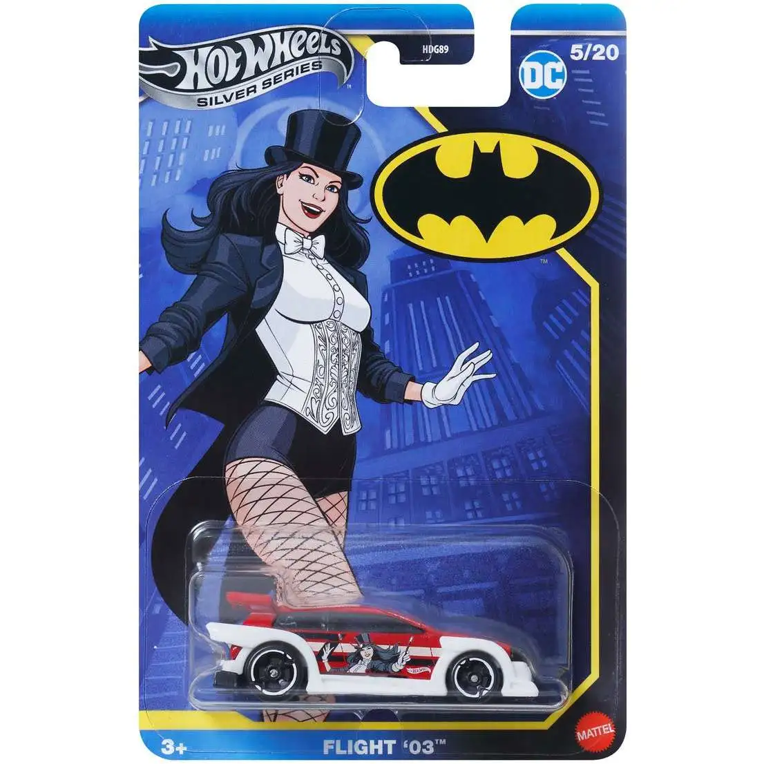 Hot Wheels Batman Silver Series Flight '03 Diecast Car
