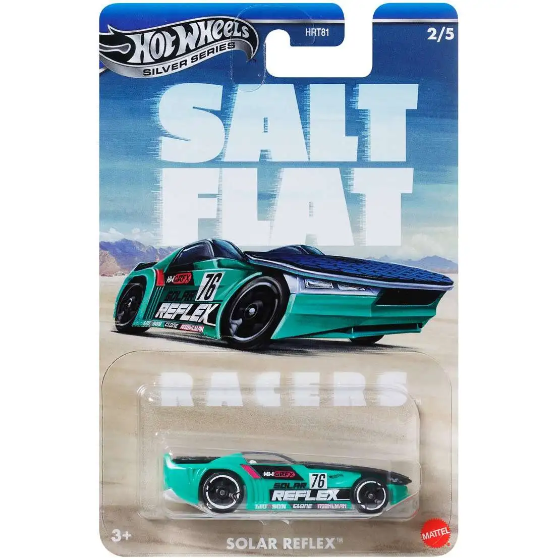 Hot Wheels Silver Series Salt Flat Racers Solar Reflex Diecast Car #2/5