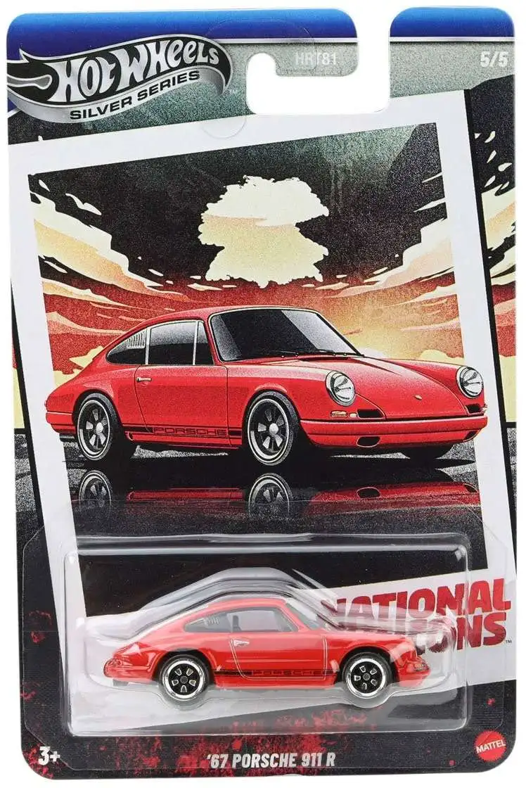 Hot Wheels Silver Series National Icons '67 Porsche 911 R Diecast Car [Red]