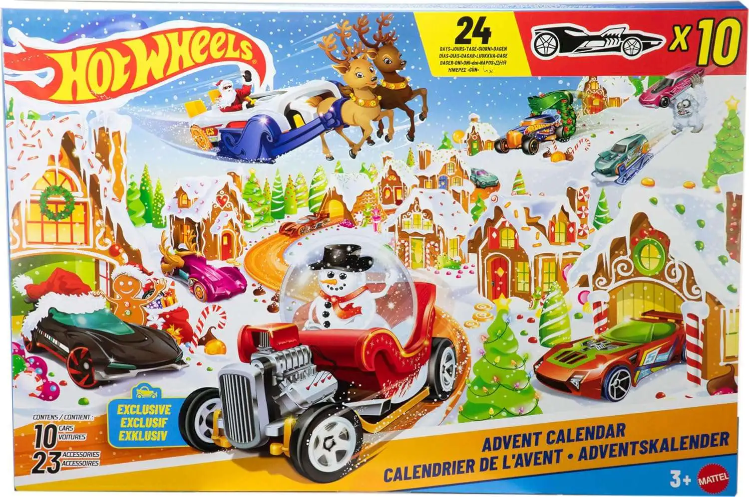 Hot Wheels 2025 Holiday Advent Calendar [24 Days of Surprises!]
