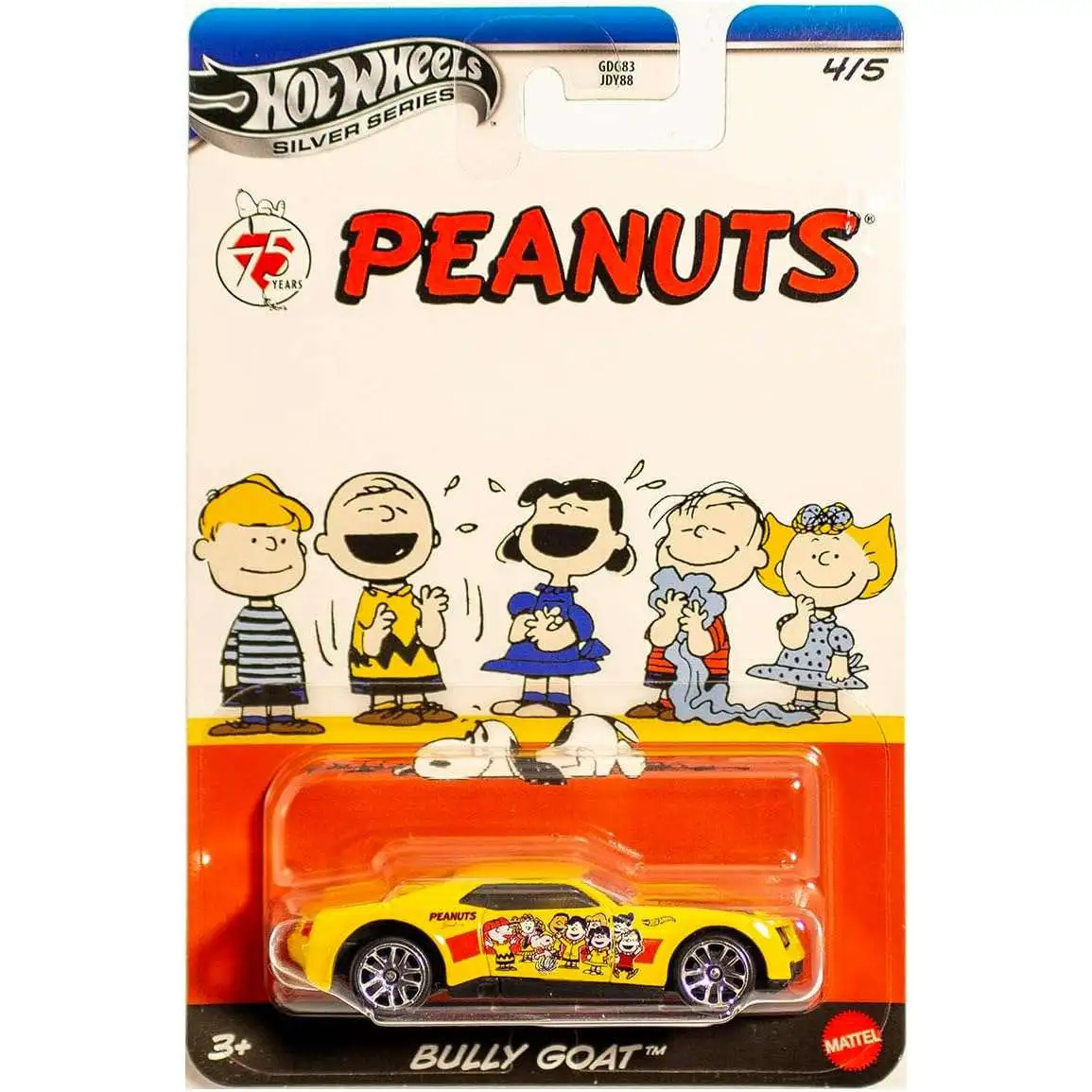 Hot Wheels Peanuts Silver Series Bully Goat 164 Diecast Car