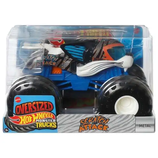 Hot Wheels Monster Trucks Oversized Scratch Attack Diecast Car